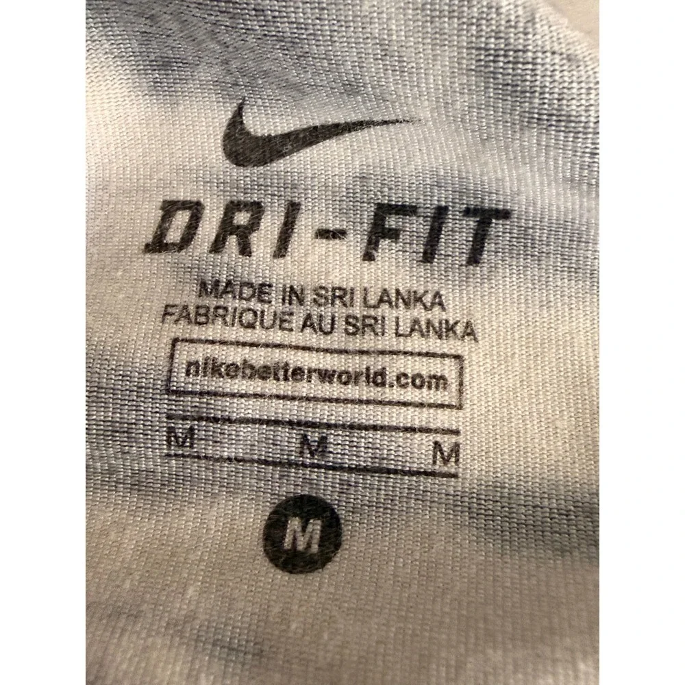 Nike Tank Top Women Tie Dye Racerback Dri-Fit M Athleisure Yoga Black White